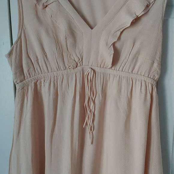 H&M Dress Pink V Neck Elastic waist Maternity M - Picture 6 of 8